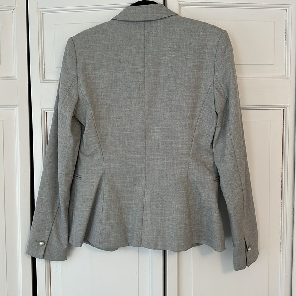 Zara Basic Grey Blazer - image 7